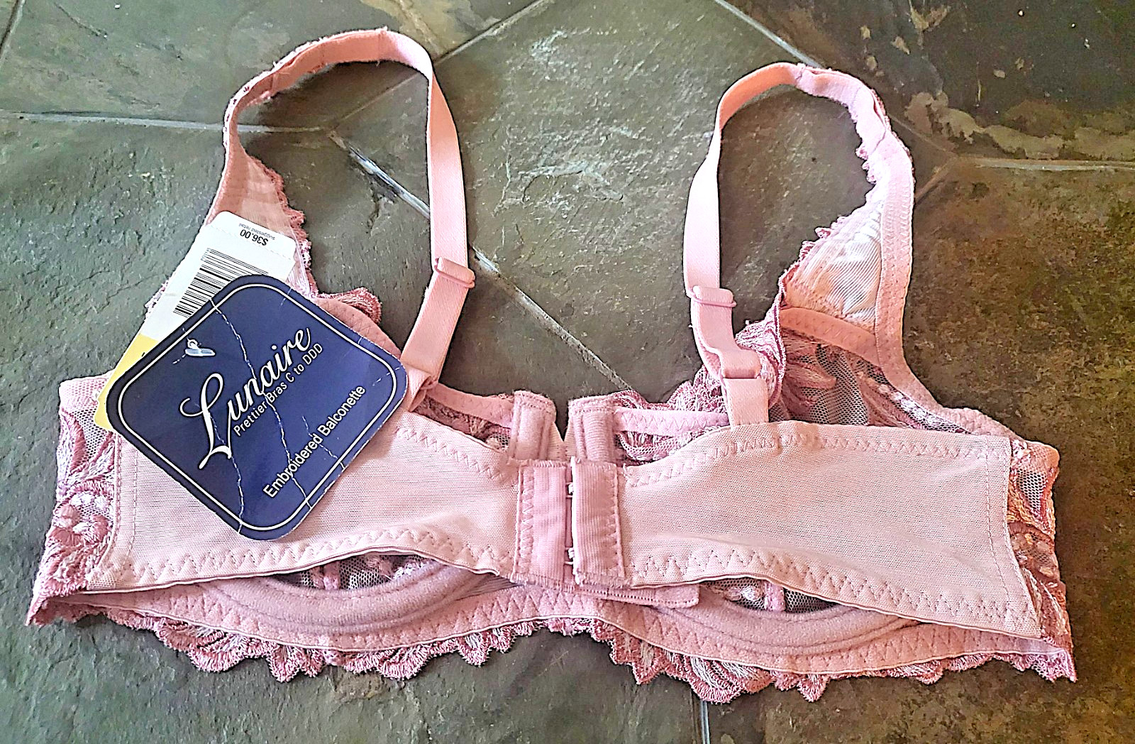 32C Lunaire Sevilla Unlined Sheer Embroidered Demi Bra 14011