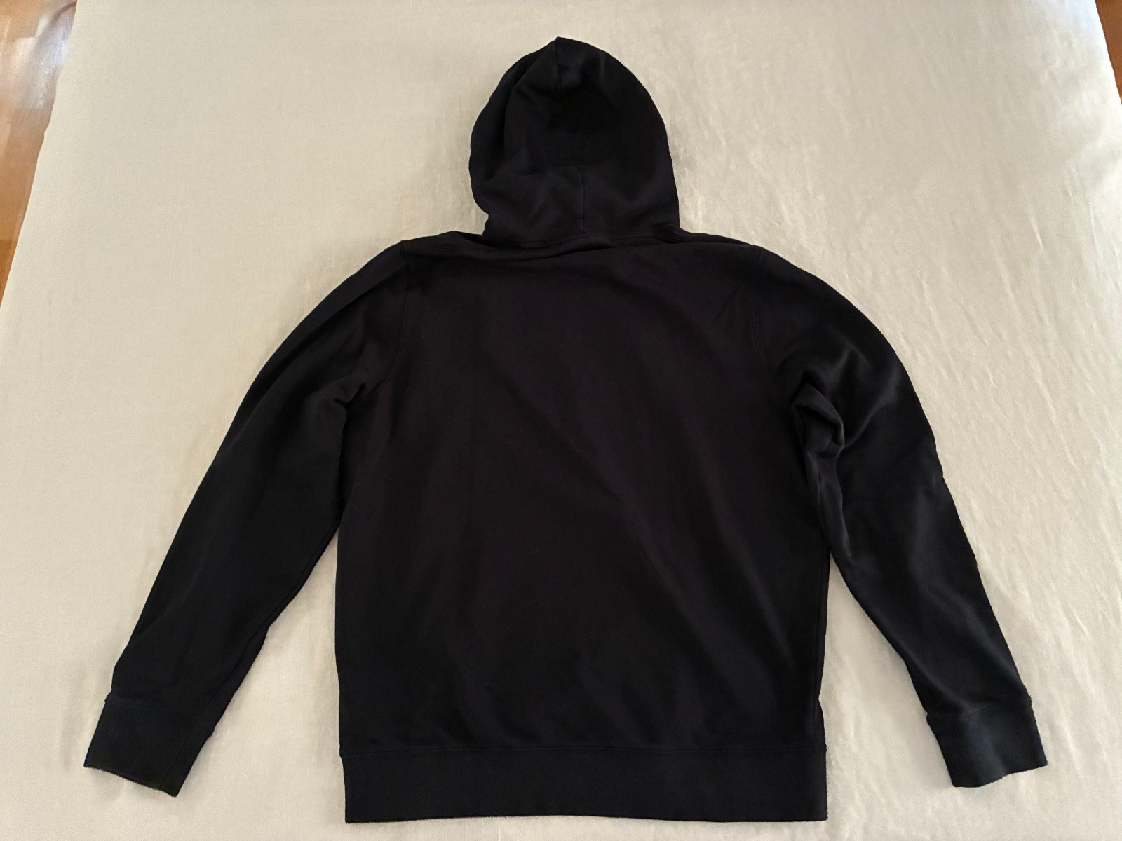 Psycho Bunny Dante Black/BIG EMBROIDERED~TEXTURED LOGO Hoodie Men’s L