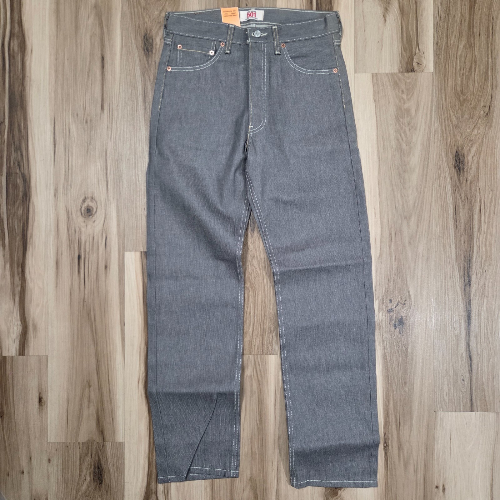 Vintage Levi’s 501 Mens Jeans Y2K Button Fly Deadstock Size 30×32 Gray Mexico