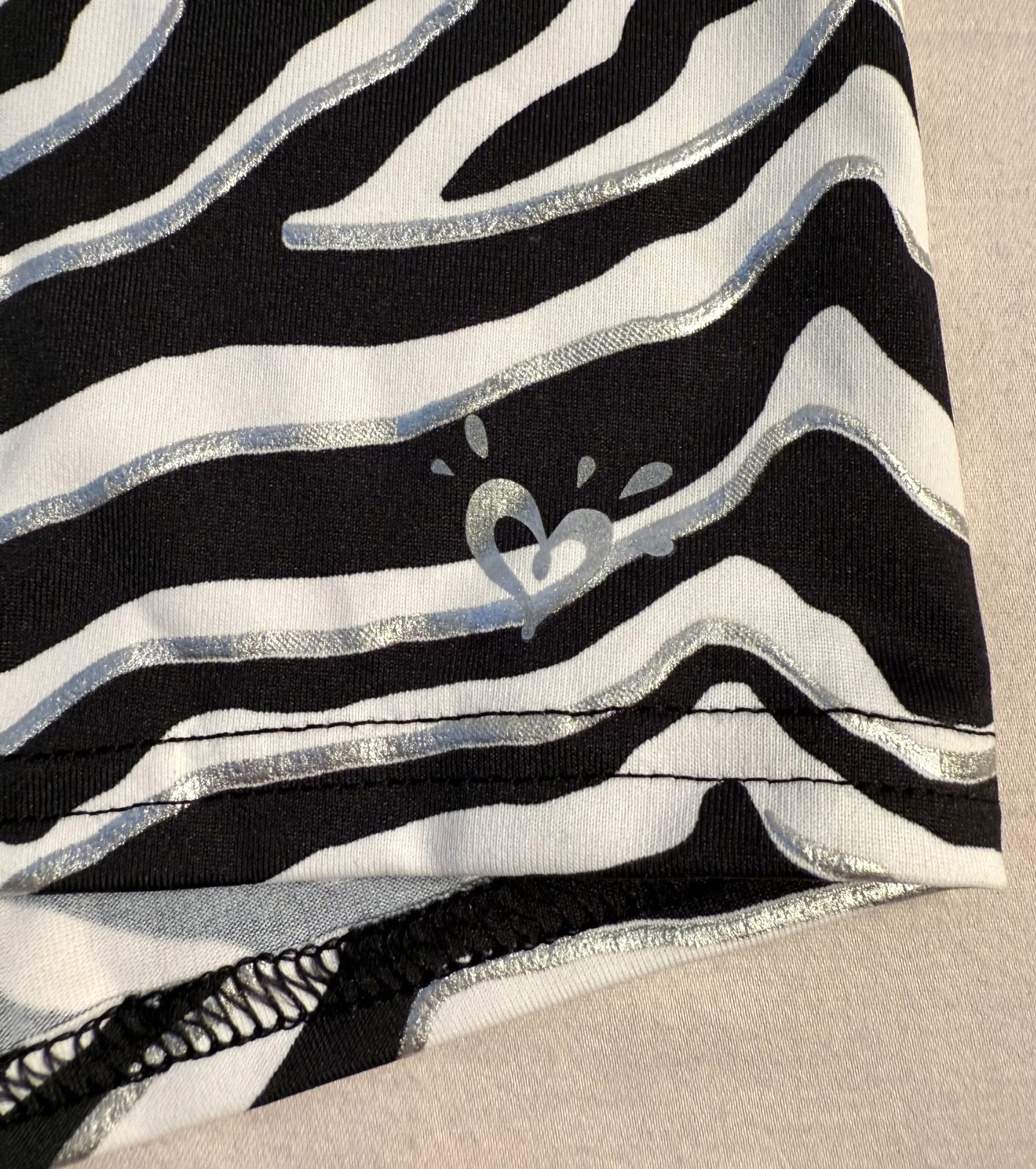 NWT Girls Justice Active Gymnast Dance Compression Shorts Sz 12 Reg Animal Print
