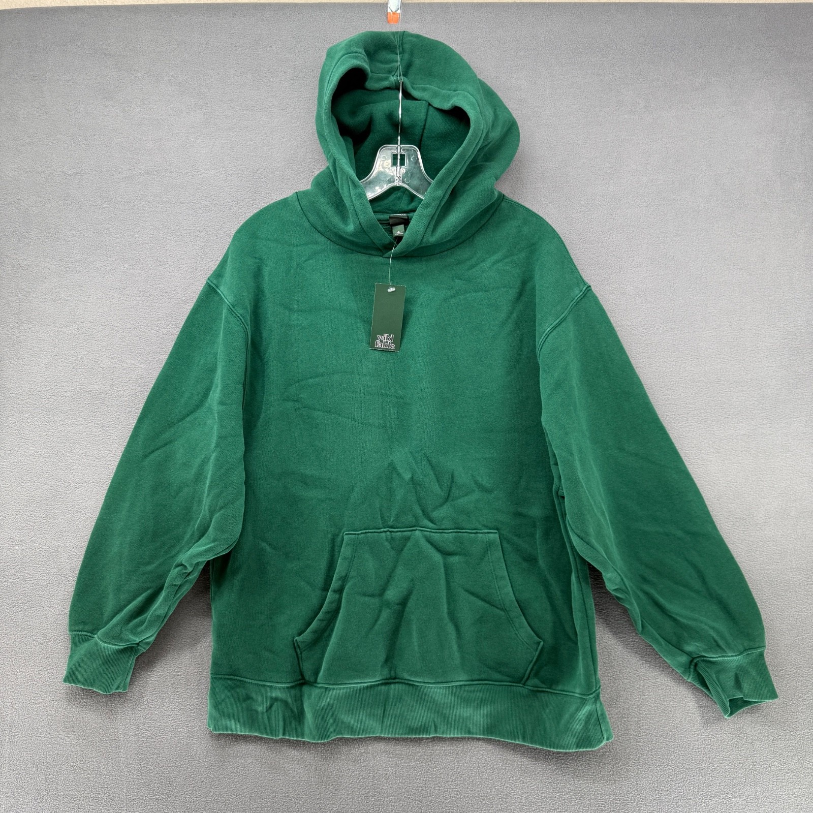 Wild Fable Hoodie Womens Small Green Kangaroo Pockets Oversized Pullover NWT