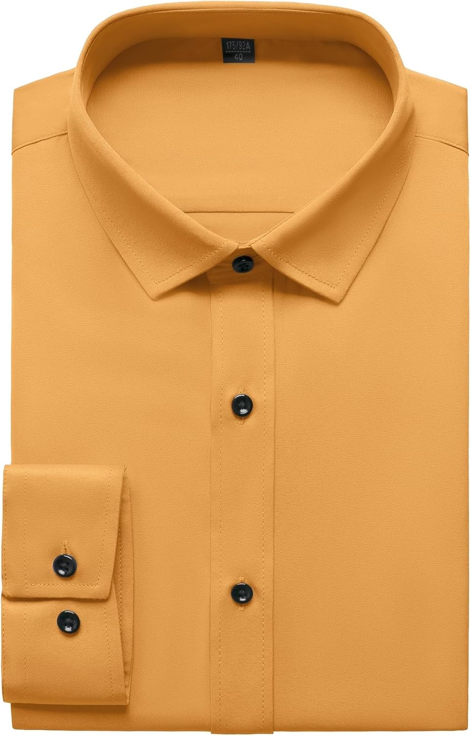 Men’s Wrinkle-Resistant Formal Stretch Dress Shirt, Button Down for Wedding