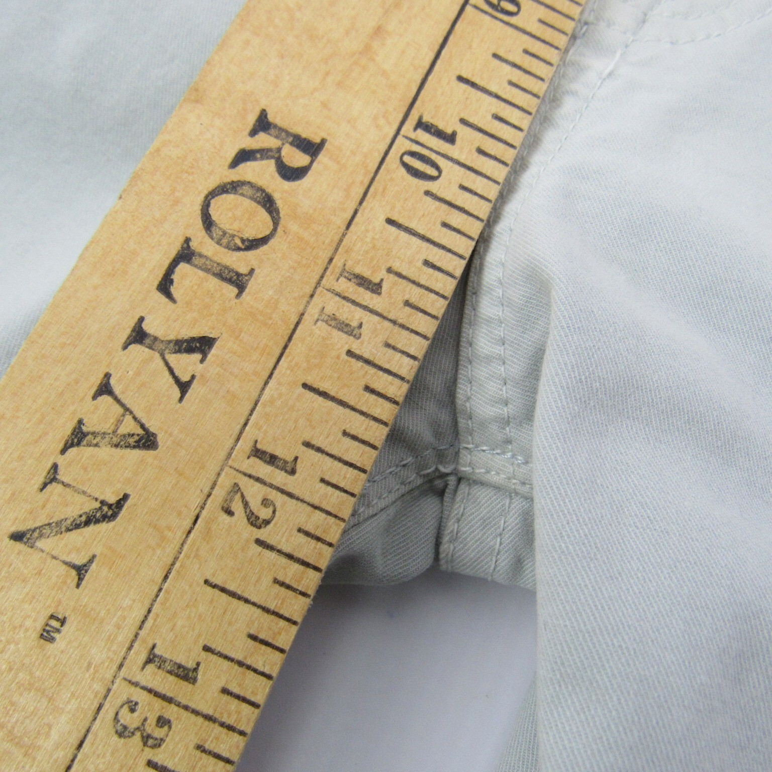 Orvis Five Pocket chino pants men’s 38×28 actual Light Gray Key Pocket