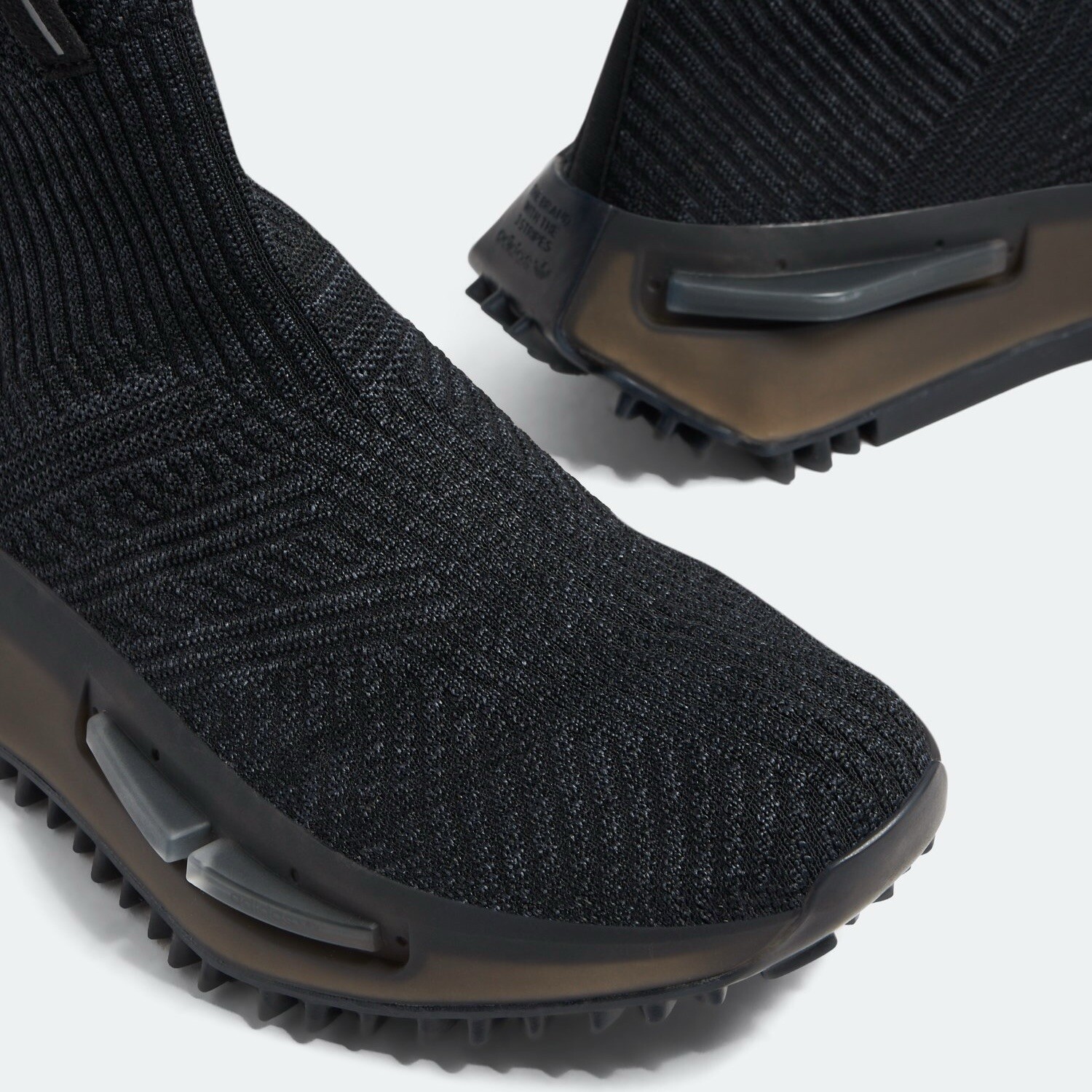 with box Adidas NMD S1 Sock Womens Size 55 Sneaker Athletic Shoe Black T G2U