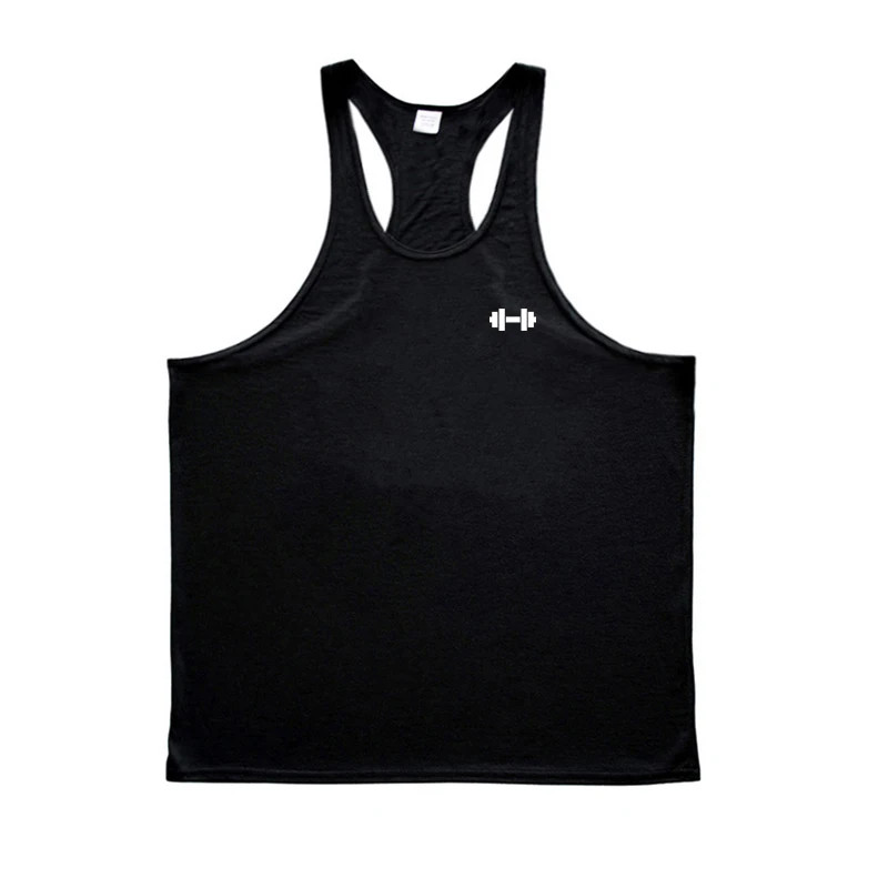 Gym Bodybuilding Stringer Y-back Tank Tops Mens Fitness Sleeveless Cotton