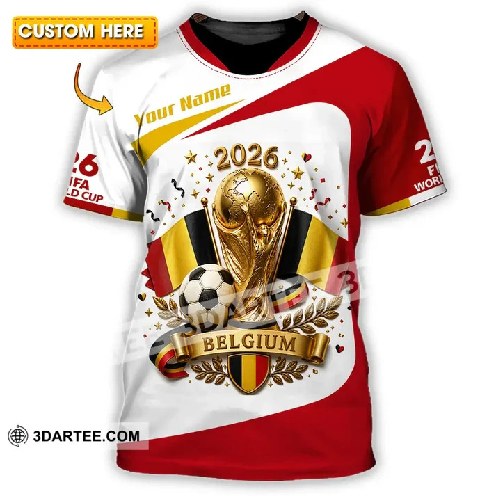 Unisex 3D Shirt – Custom Belgium World Cup 2026 Shirt S-5Xl VK13822