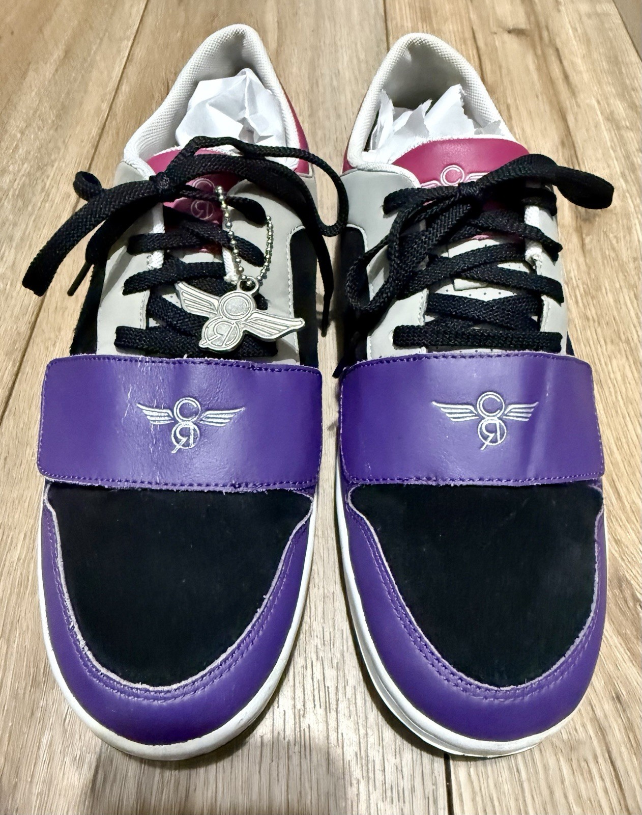 Creative Recreation Cesario Lo Leather Suede Sneaker Mens 9.5 Purple Pink Black