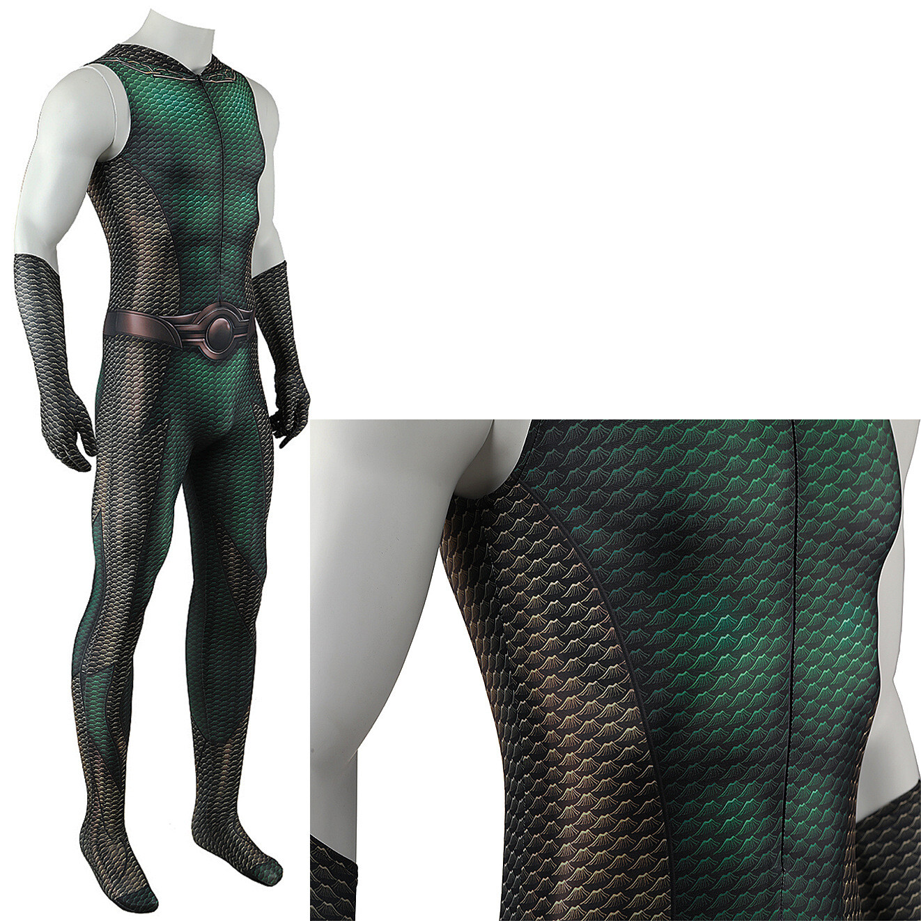 The Deep Cosplay Jumpsuit Superhero The Boys Suit Costume Halloween Adult Kids