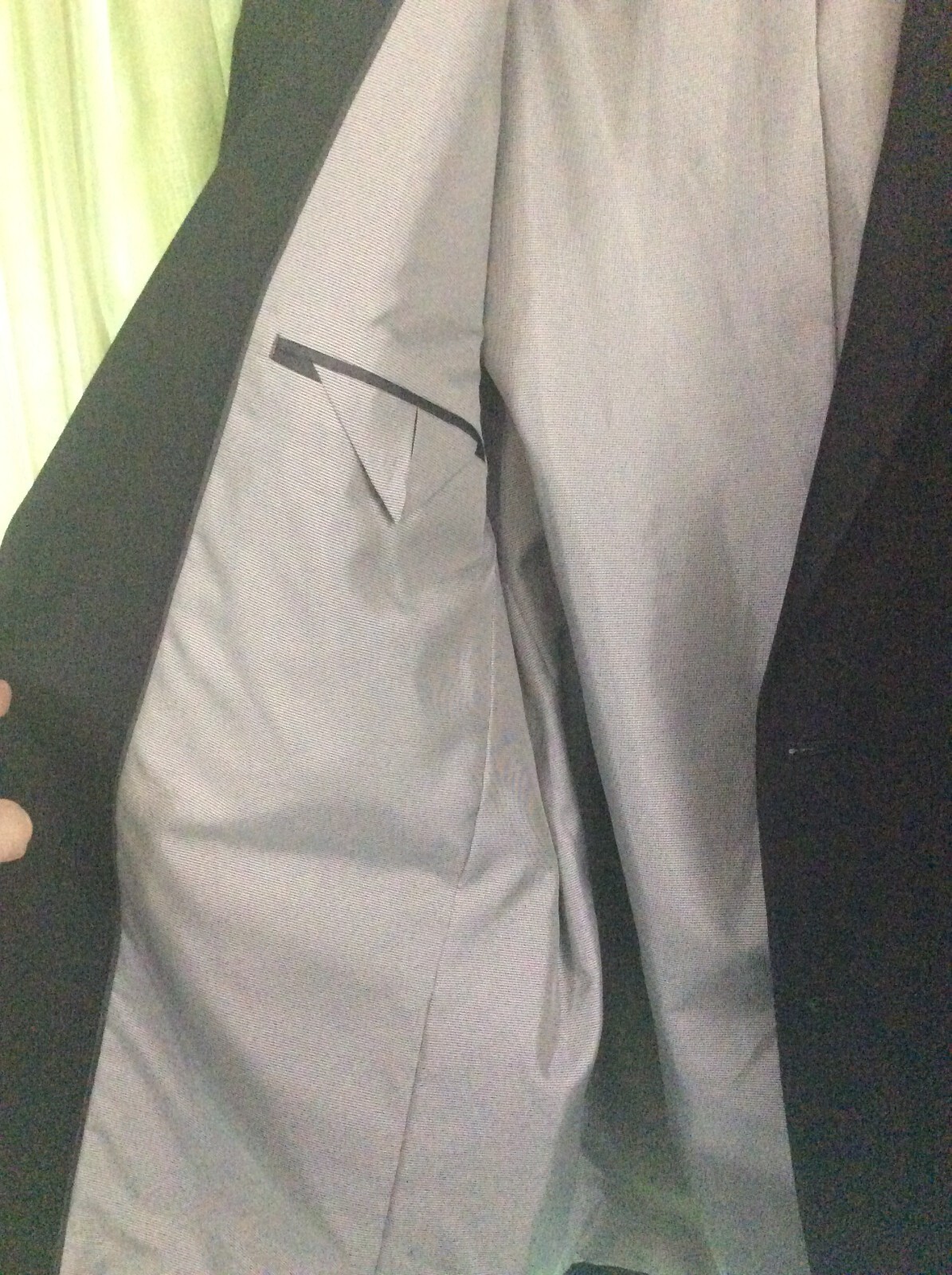 Croft &Barrow MEN’S SZ 44 R Suit Jacket Coat Blazer Black Smooth Feel Modern