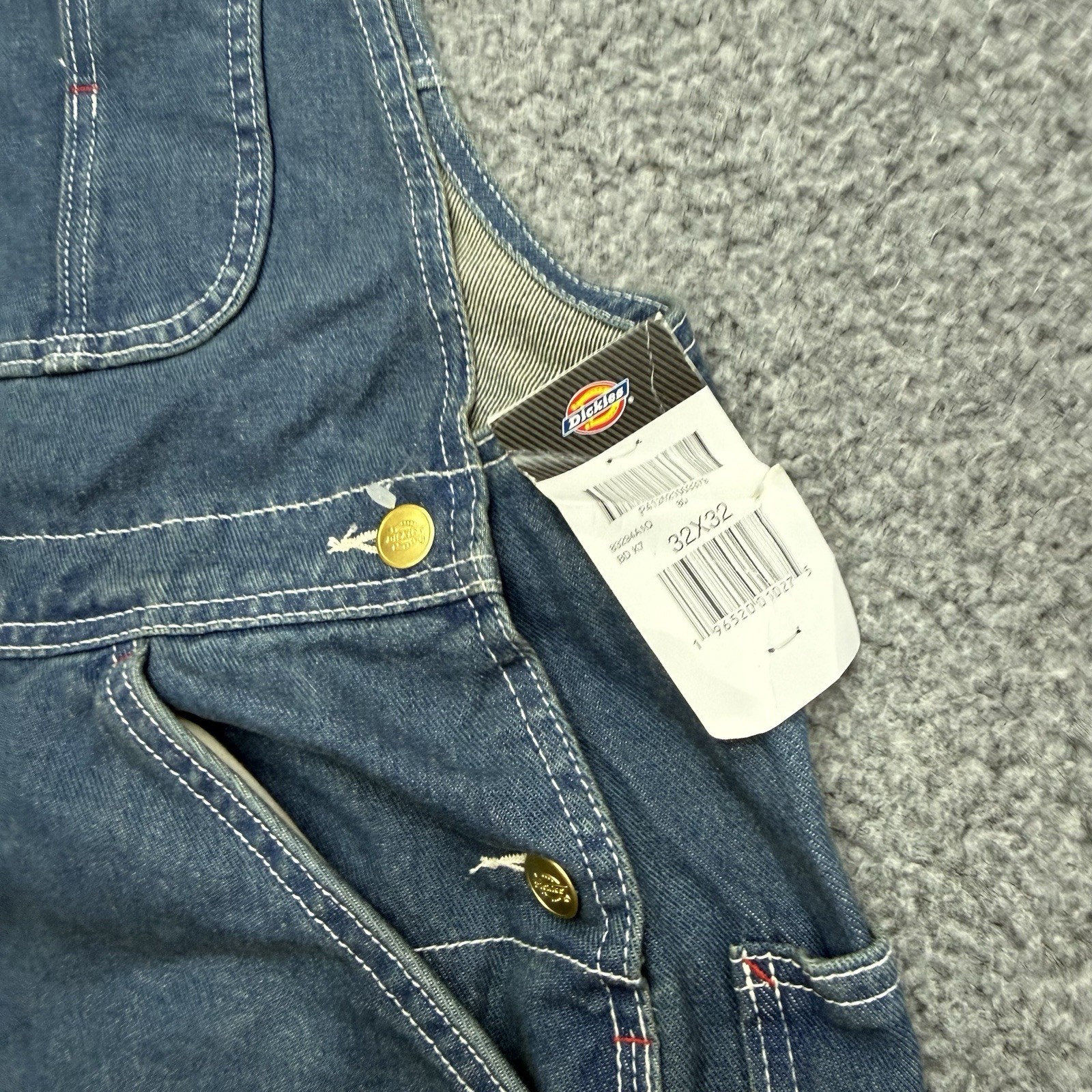 Dickies Bib Overalls Men’s 32×32 Blue Denim Carpenter