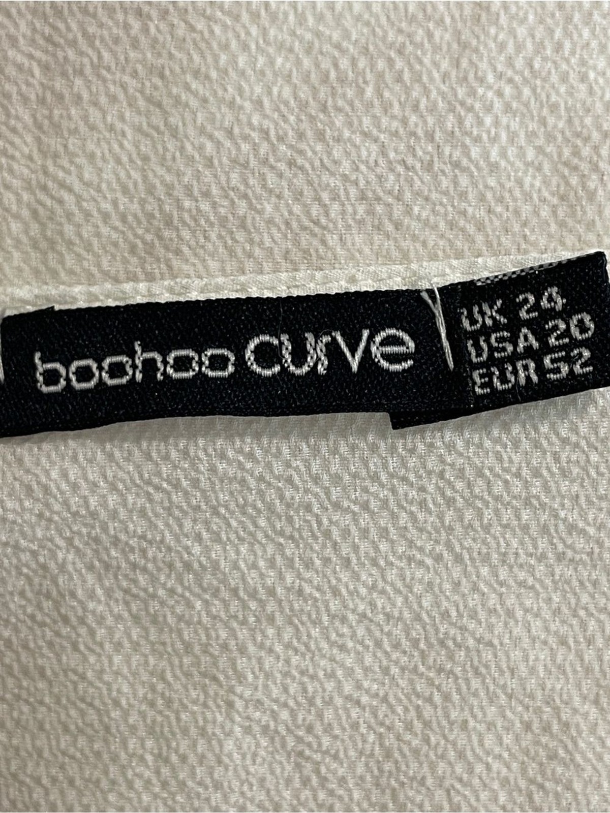 Boohoo Curve White Bell Sleeve Blouse Plus Size 20 US 20