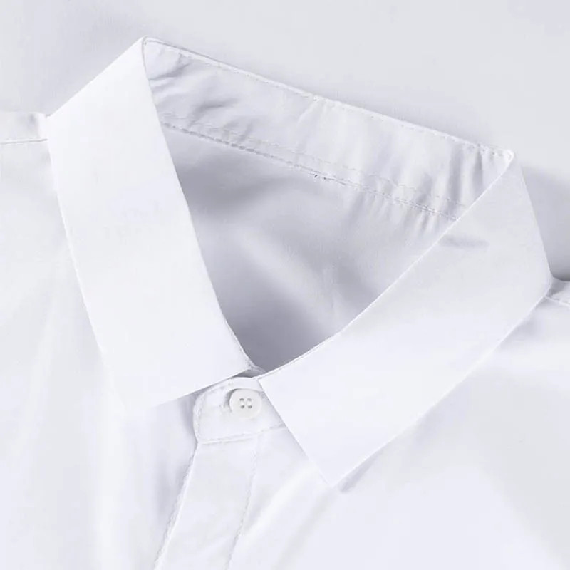 New Men’s Business Casual Solid Color Short Sleeved Shirt for Summer Fashion No