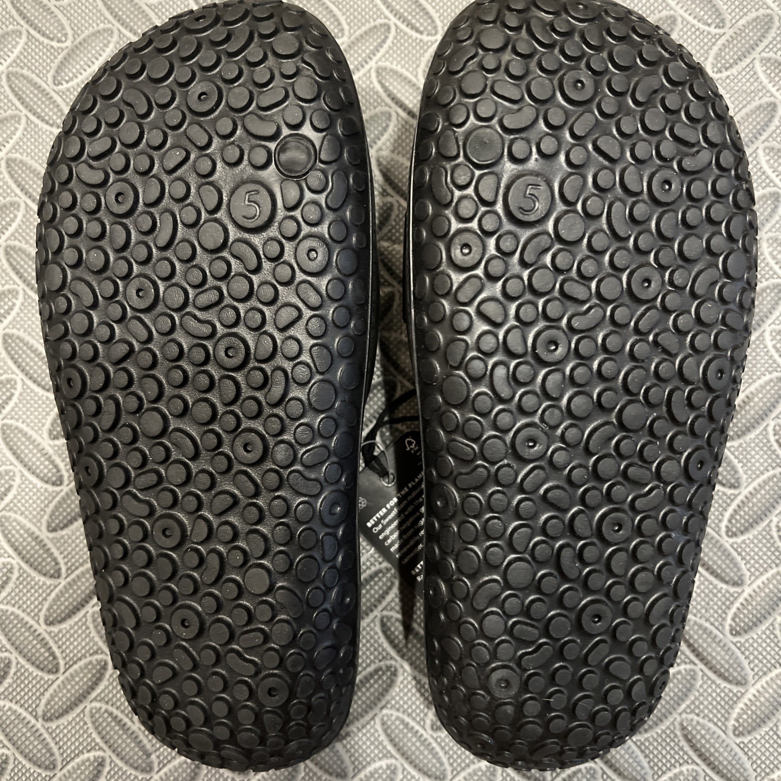 Allbirds Sugar Slider Sugarcane Black Sandals – Women 7 | Men 5 *SHIPS FROM US*