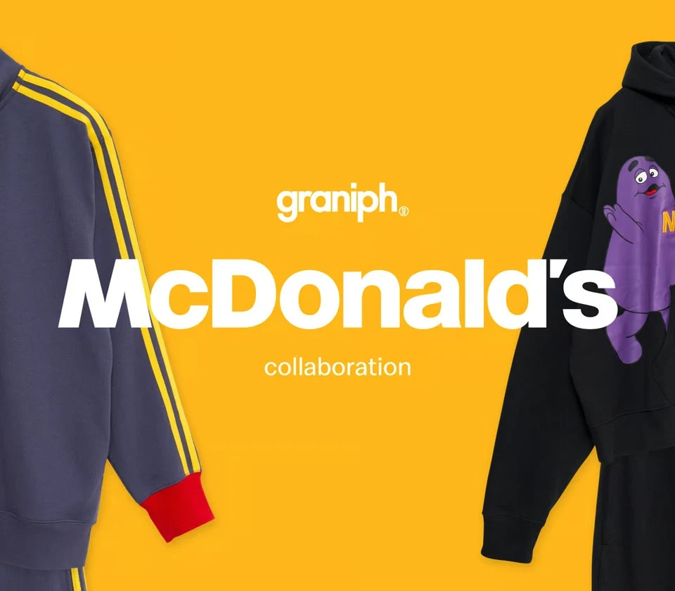 [Japan Limited] graniph McDonald’s Fleece Blouson i’m lovin’ it Golden Arch Rare