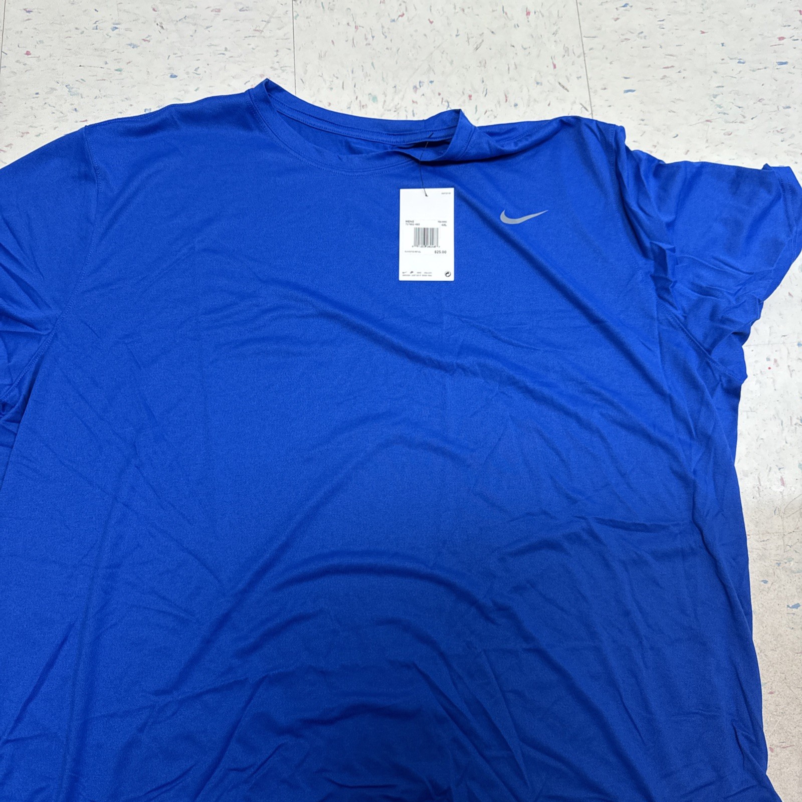Nike Team Legend T Shirt Men 4XL Royal Blue Dri Fit Short Sleeve Crewneck Active