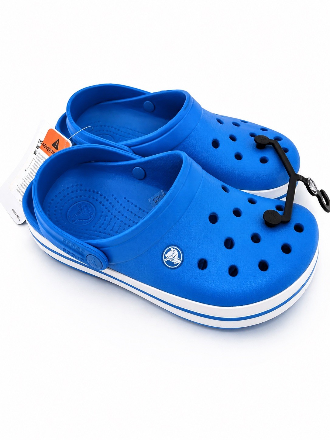New Crocs Crocband Clog Ocean White Blue M6 W8 Unisex Comfort Shoes NWT