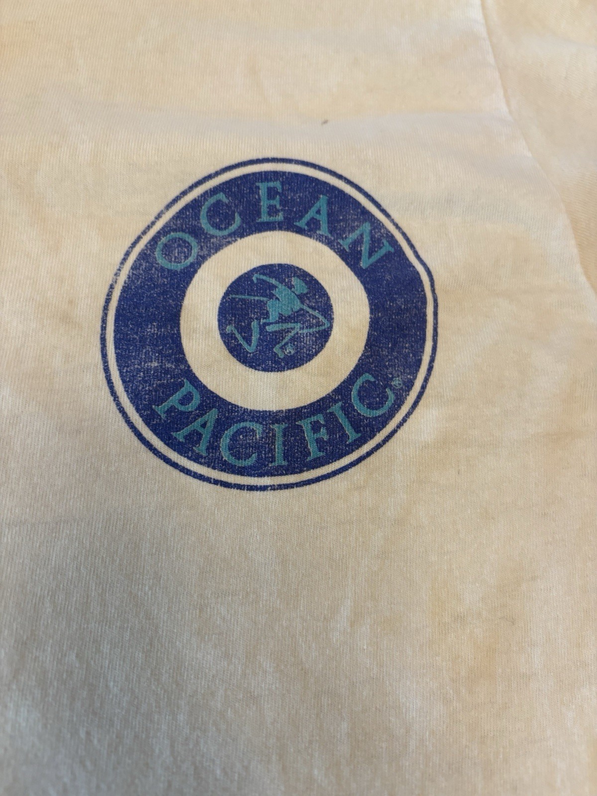 VINTAGE Ocean Pacific Shirt Mens Large Volleyball OP Beach USA 1989 USA 1980s