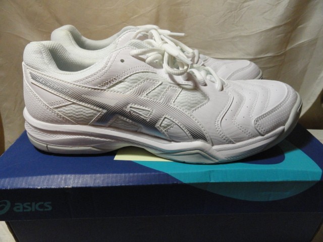 NEW WOMENS ASICS GEL DEDICATE 6 WHITE SILVER TENNIS COURT SNEAKERS SHOES SIZE 11