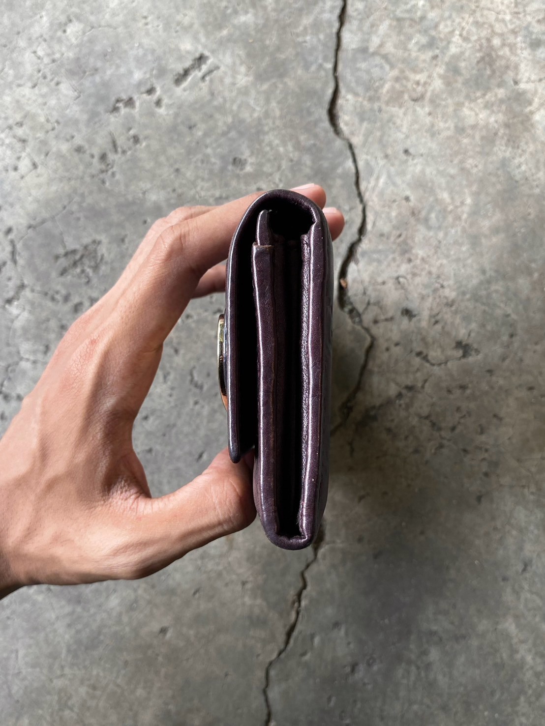 Gucci Guccissima Lovely Heart Continental Long Wallet Dark Burgundy Italy