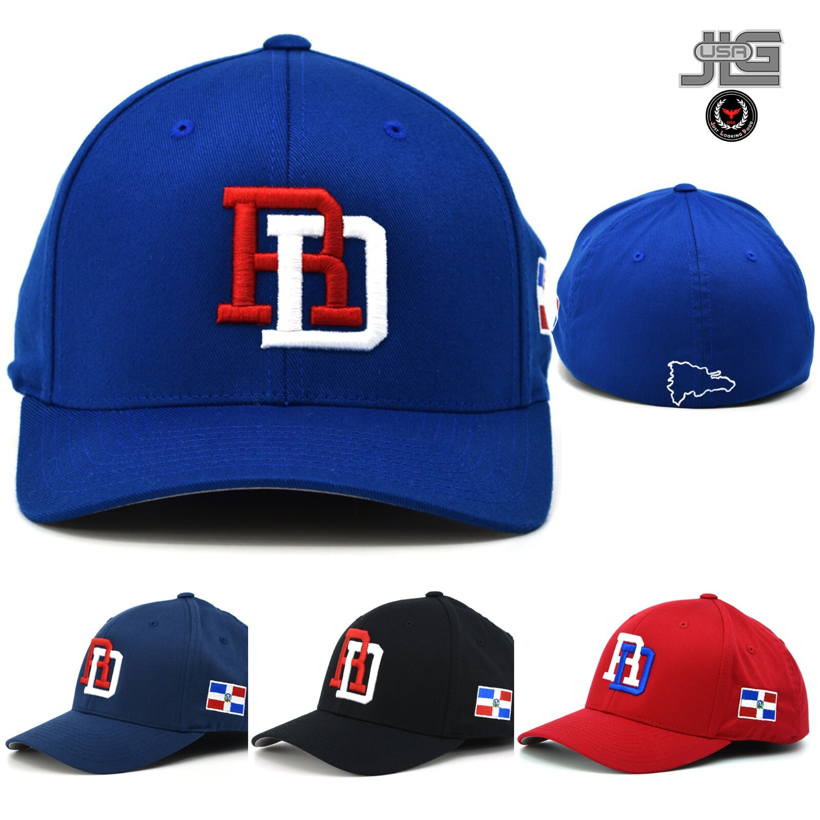 Republica Dominicana Flexfit Cap DR Embroidery hat Style RD Baseball Cap NEW