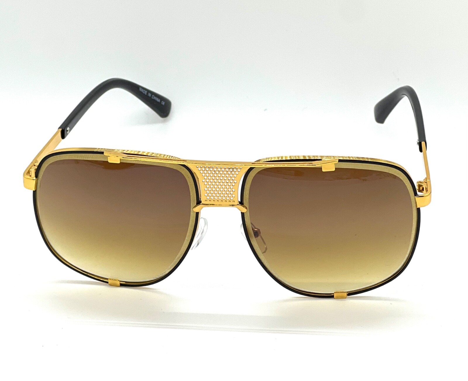 Luxury Sun Glasses Outdoor Driving Retro Black Gradient Lens Classic Eye Glasses
