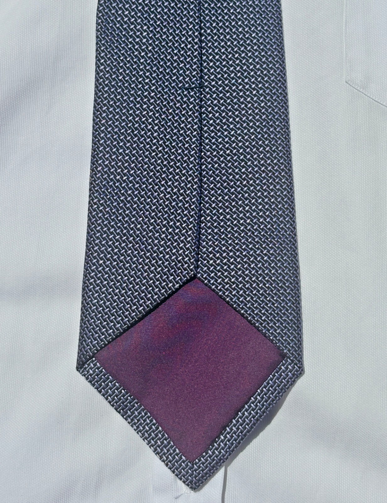 Ralph Lauren Purple Label Woven Violet-Blue Silk Necktie – England – $235.00