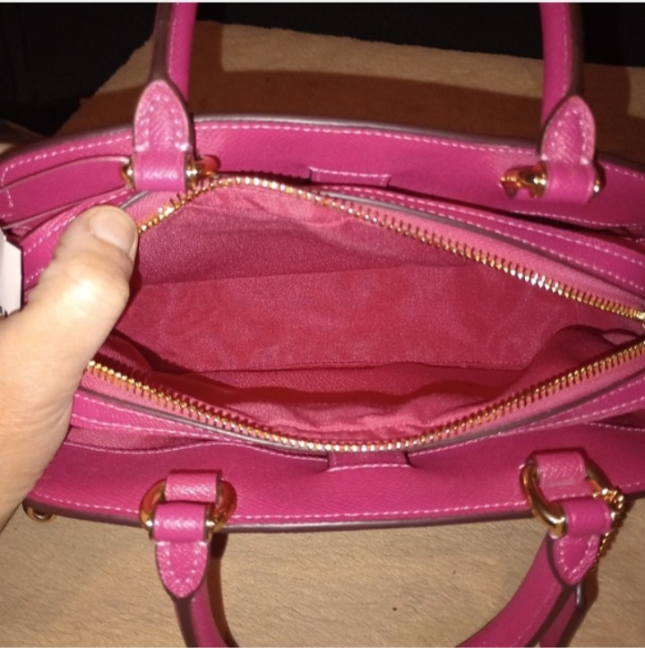 NWT Coach Mini Lilly Carryall in Bold Pink