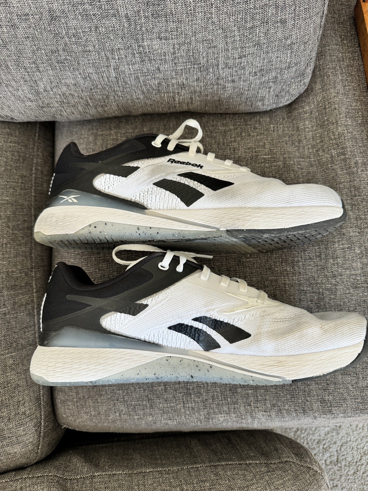 Reebok Nano X5 Black White Size 11 Men’s CrossFit Training Workout Shoes