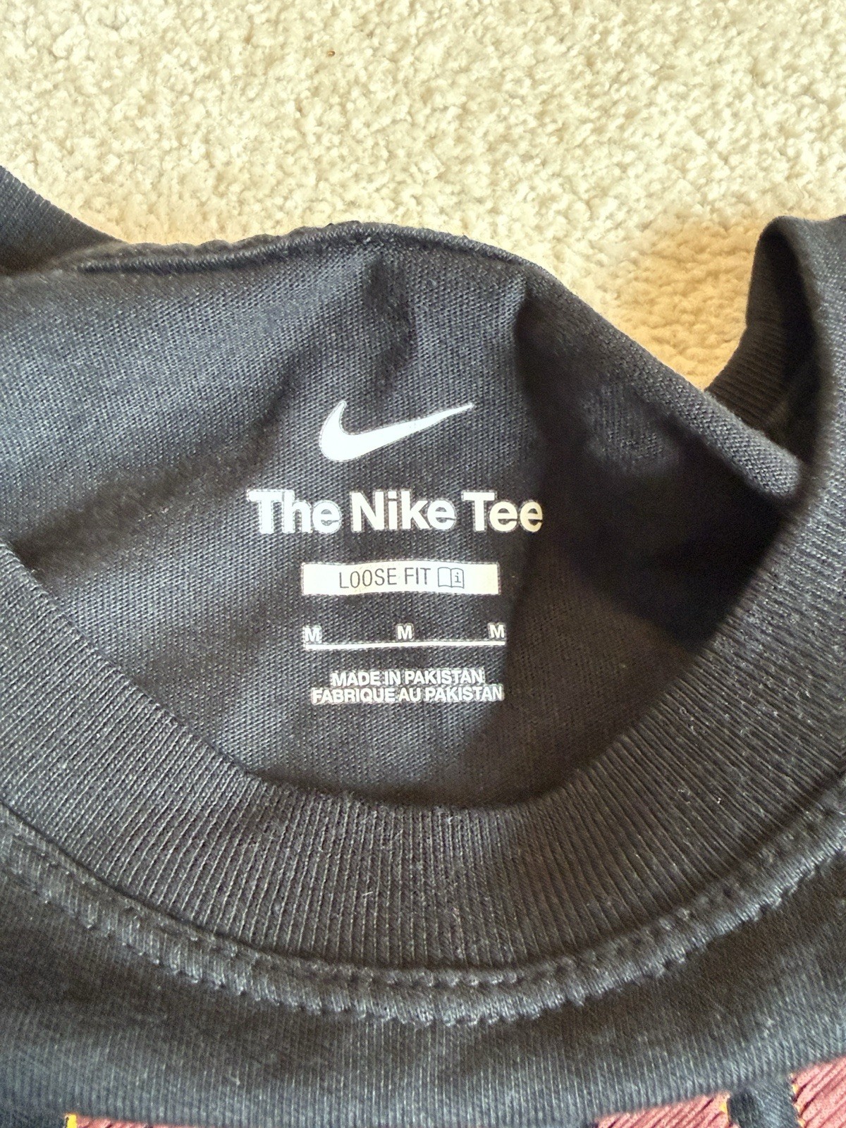 Nike USC Cropped Long Sleeve Graphic Tee Black Women’s M Loose Fit
