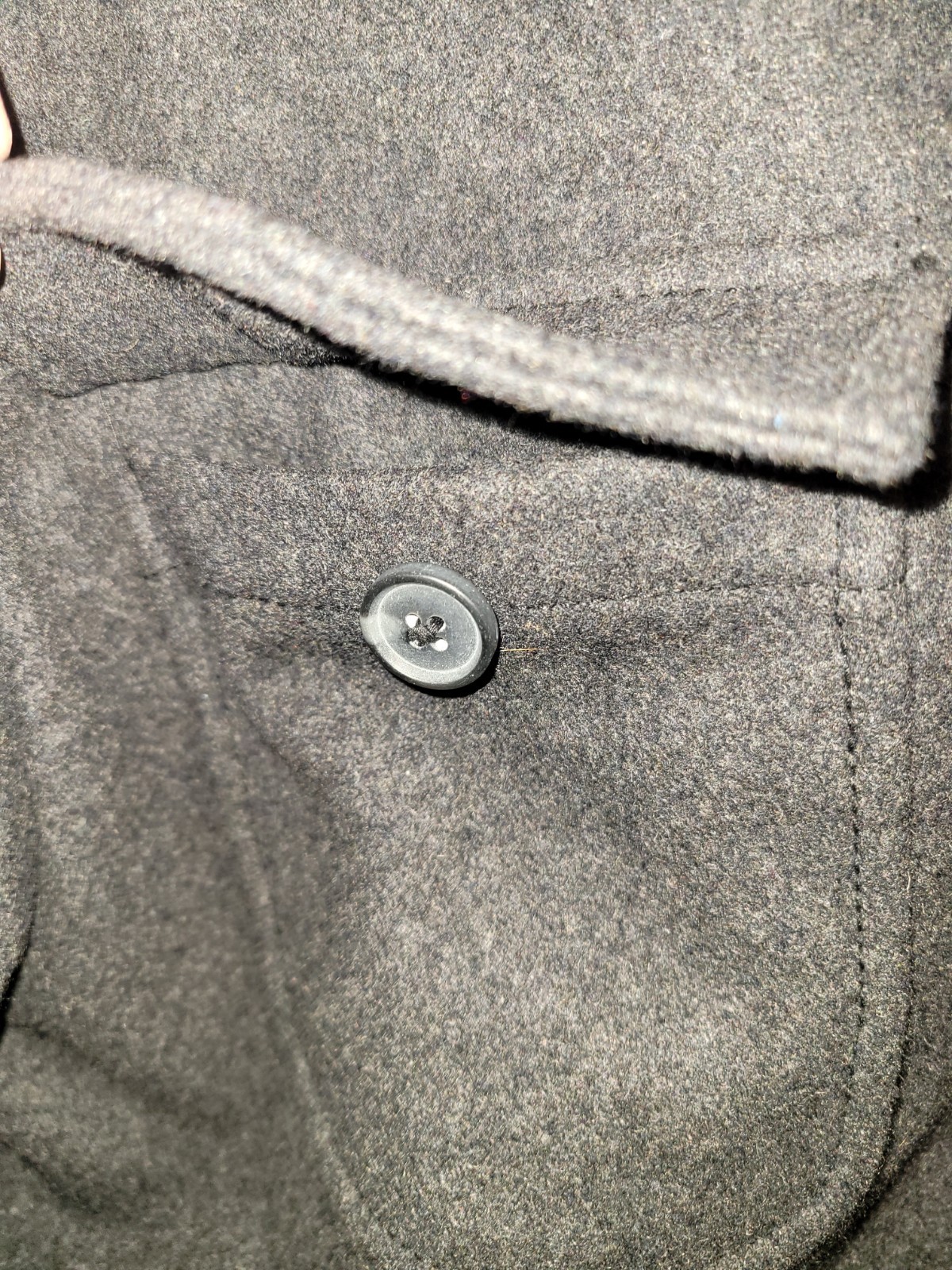 Merona Snap Button/ Zip Up Wool/ Poly Jacket Size Xl