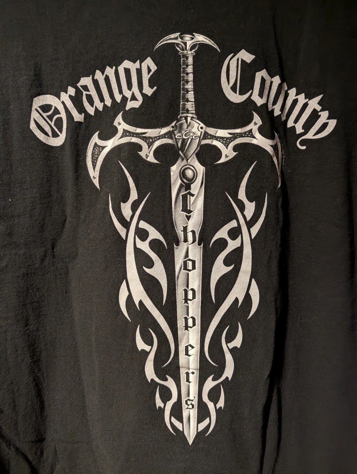 Vintage Y2K Orange County Choppers Sword Flames Motorcycle XX-Large T-Shirt