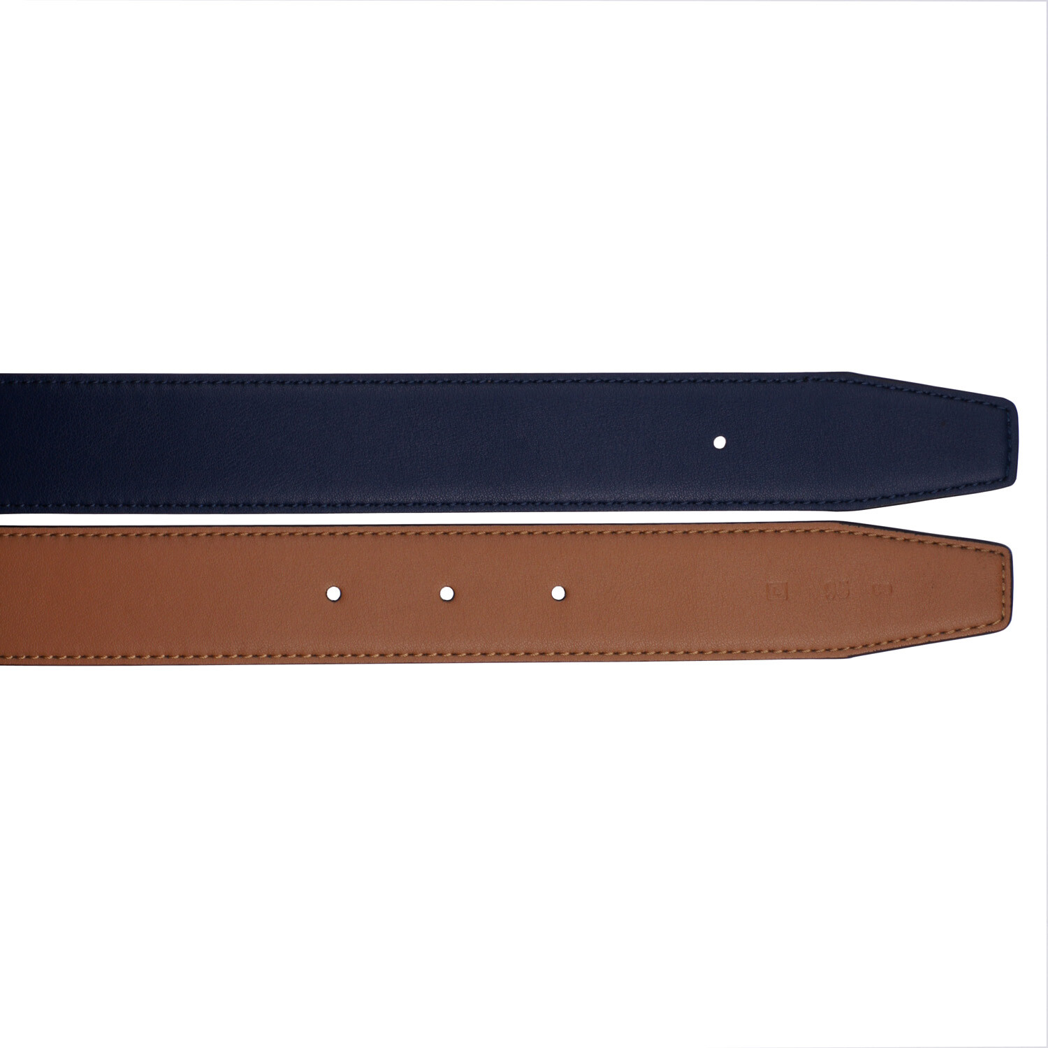 Reversible H Microfiber Leather Belts Replacement Belt Strap No Buckle 32mm Wide