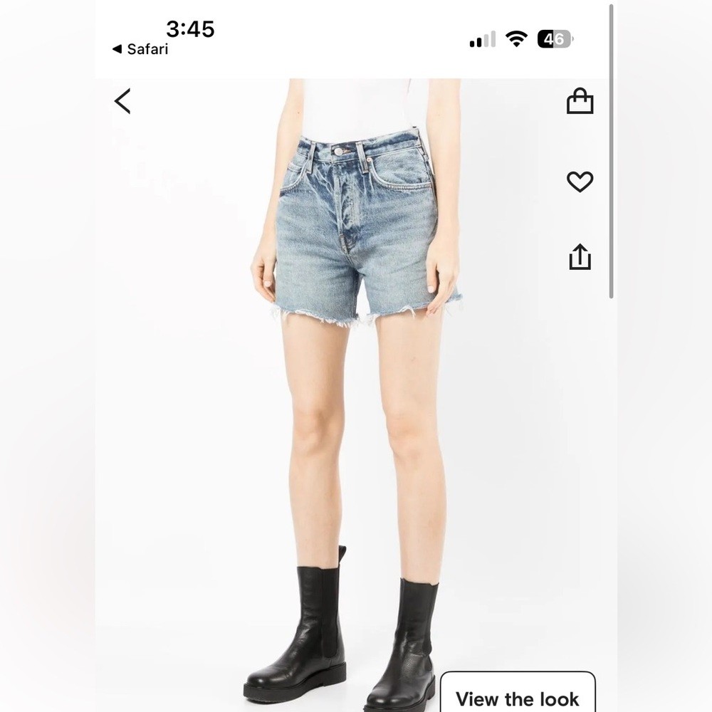 Agolde Riley Denim Shorts for Women