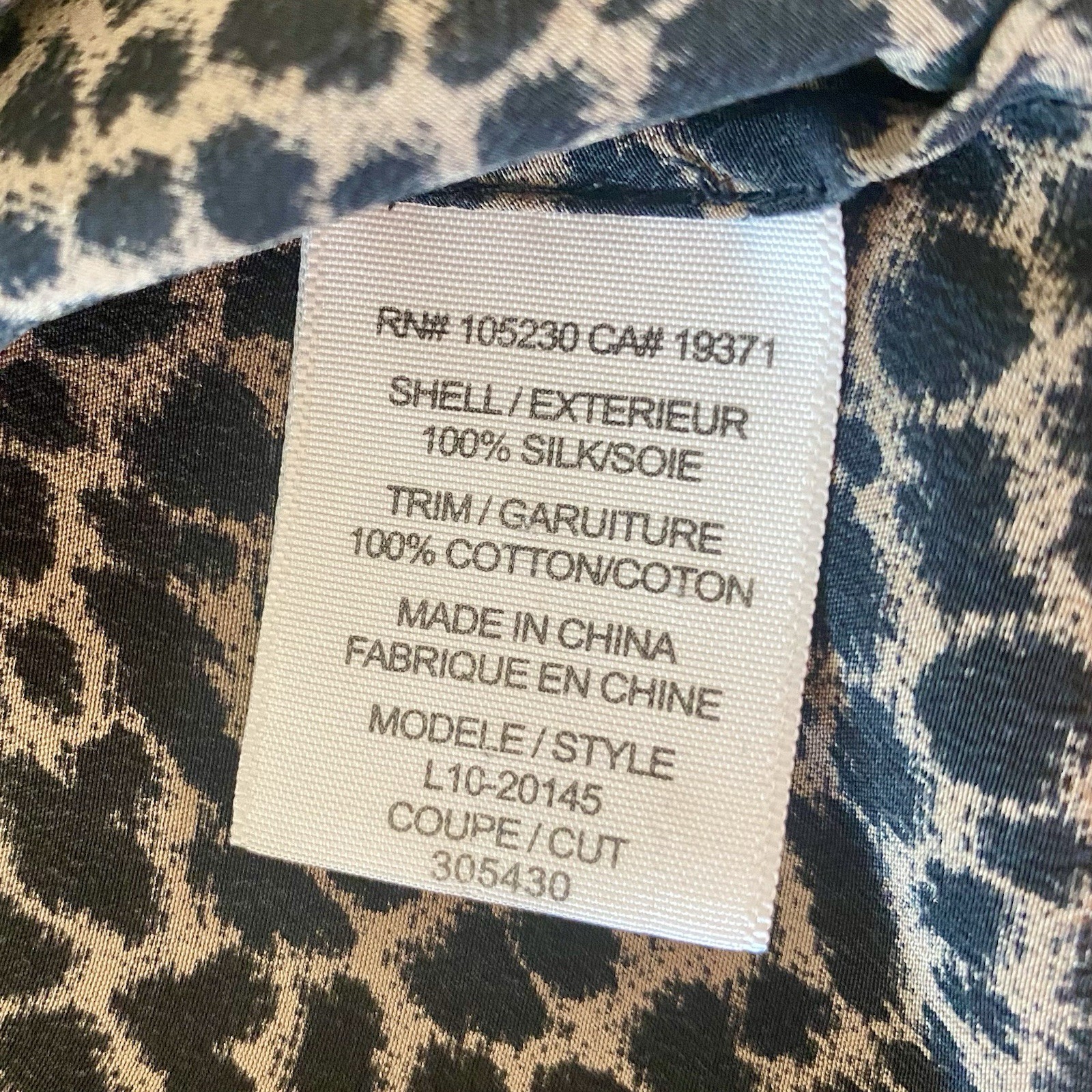 Joie Alicia Caviar Leopard Silk Racerback Tank with Side Pocket, size S