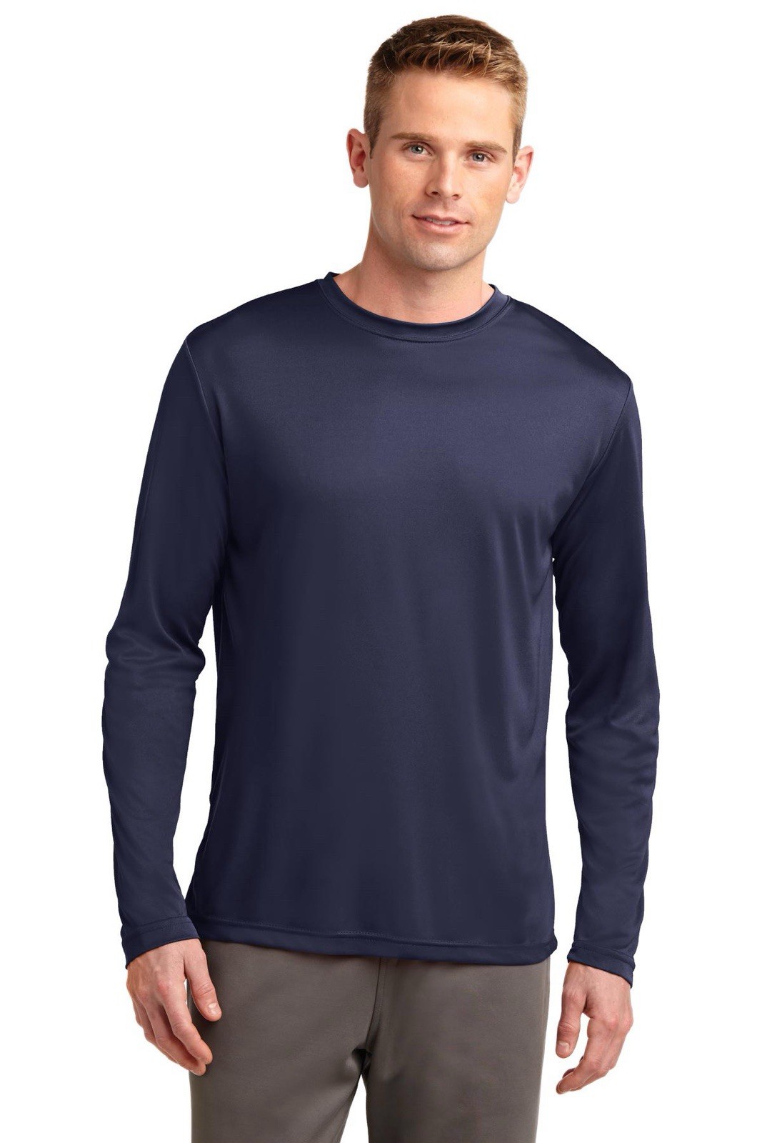 Sport-Tek ST350LS Men’s Long Sleeve Dri Competitor Performance Plain Tee Size XL