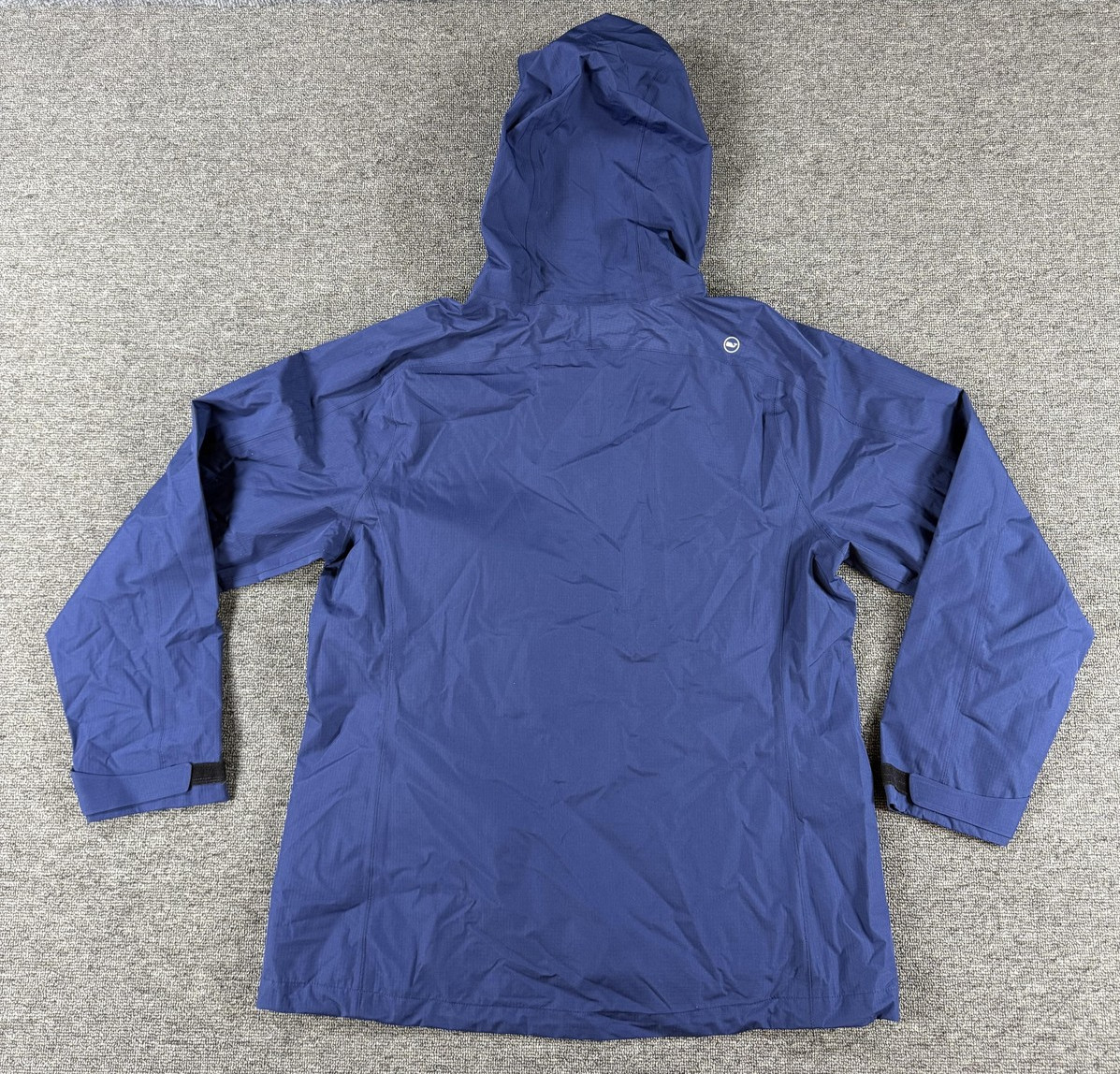 Vineyard Vines Rain Coat Mens Medium Blue Stow And Go Hooded Packable Jacket