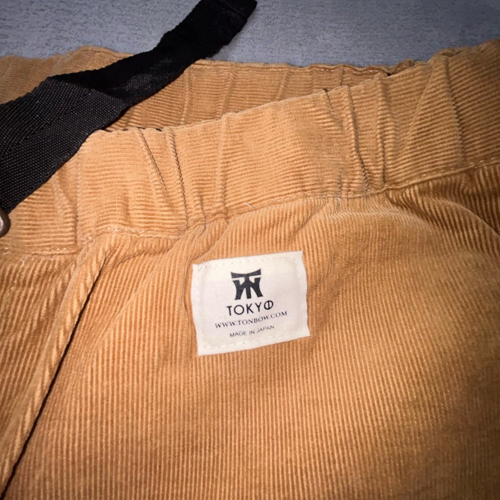 Tonbow Tokyo Jogger Pants Mens L Made in Japan Corduroy Colorblock Elastic Waist