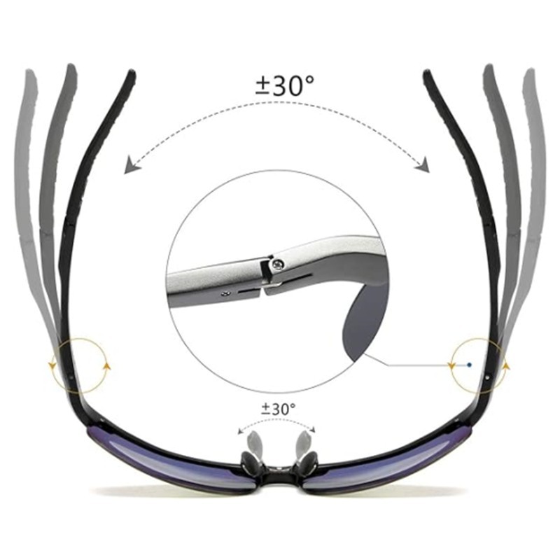 Aluminum HD Polarized Photochromic Sunglasses Men Eyewear Driving Sport Glasses