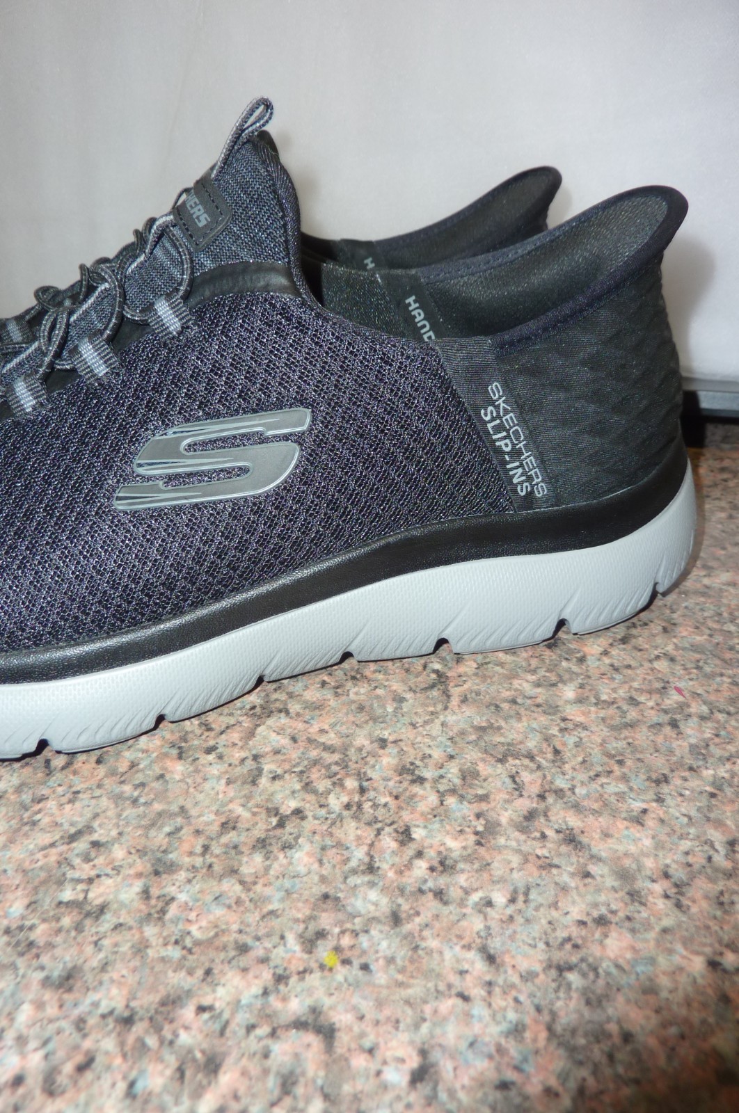 New Men’s Skechers Slip Ins Summits High Range Blk/Charcoal 232457W Sz 10.5 Wide