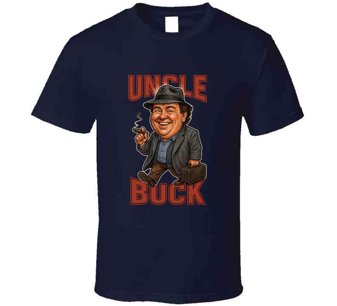 Uncle Buck John Candy 80’s Movie Retro Movie Caricature T Shirt