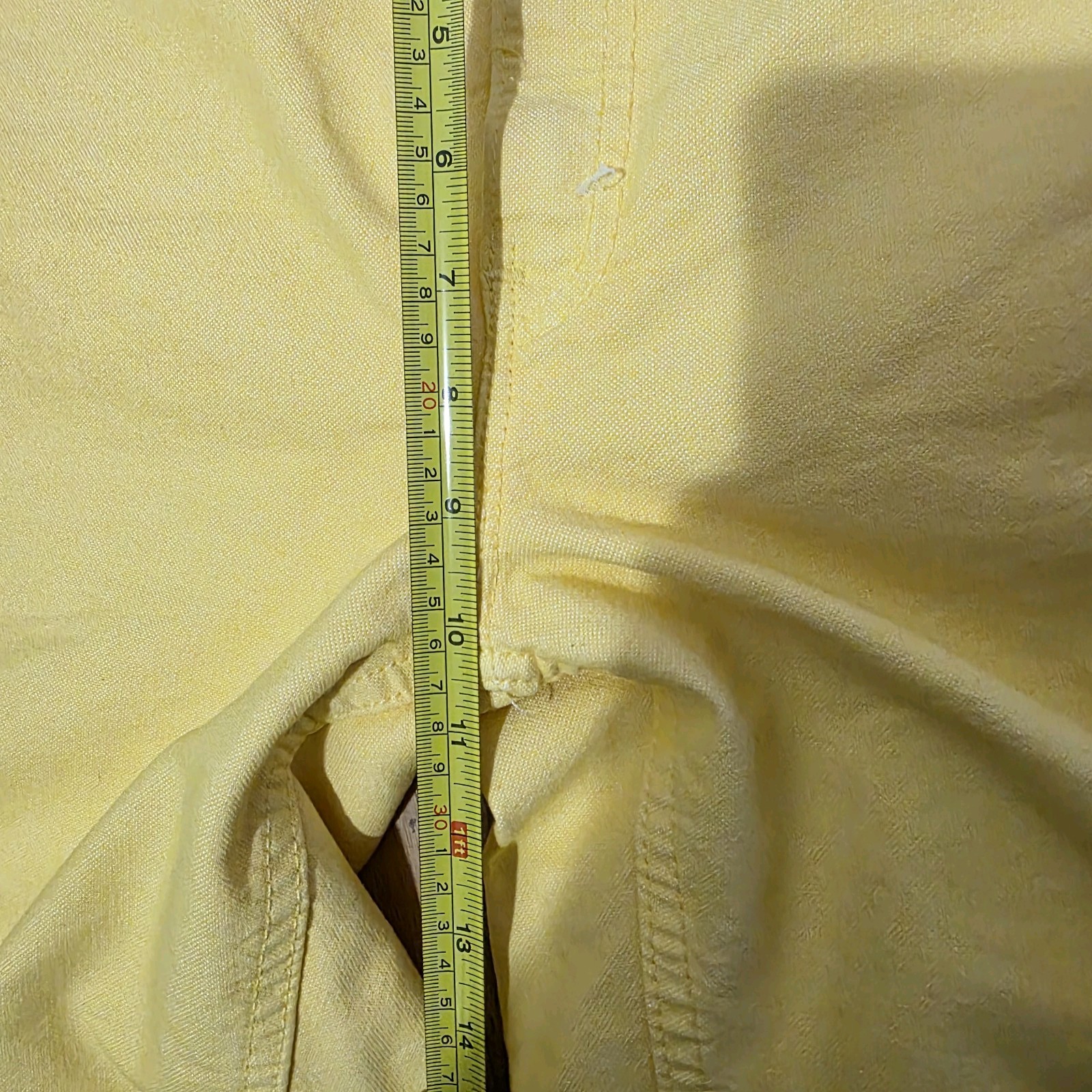 NWT VINTAGE -2002- Levis 577 Jeans USA Size 10 Yellow Wide Leg Cropped Baggy Y2K