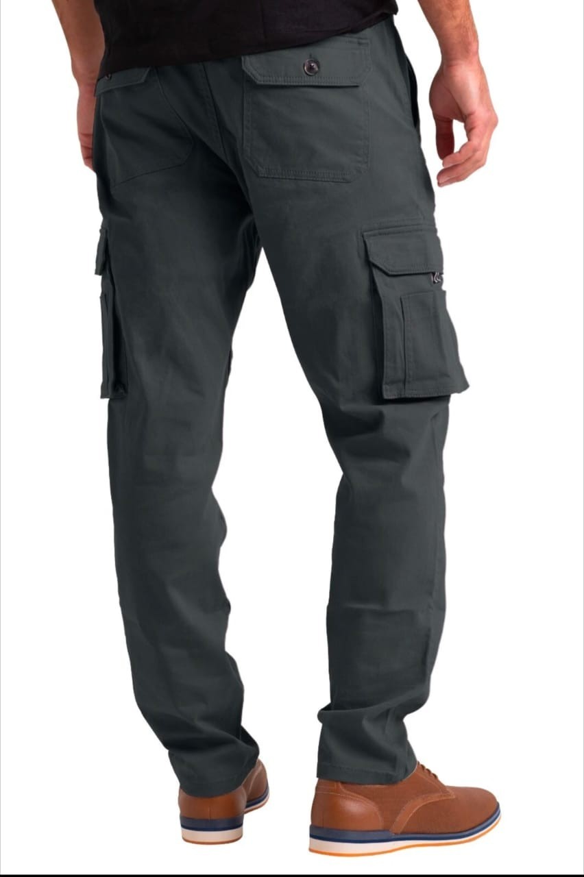 Men’s Flex Cargo Trousers Heavy Duty Stretch Casual Work Pants