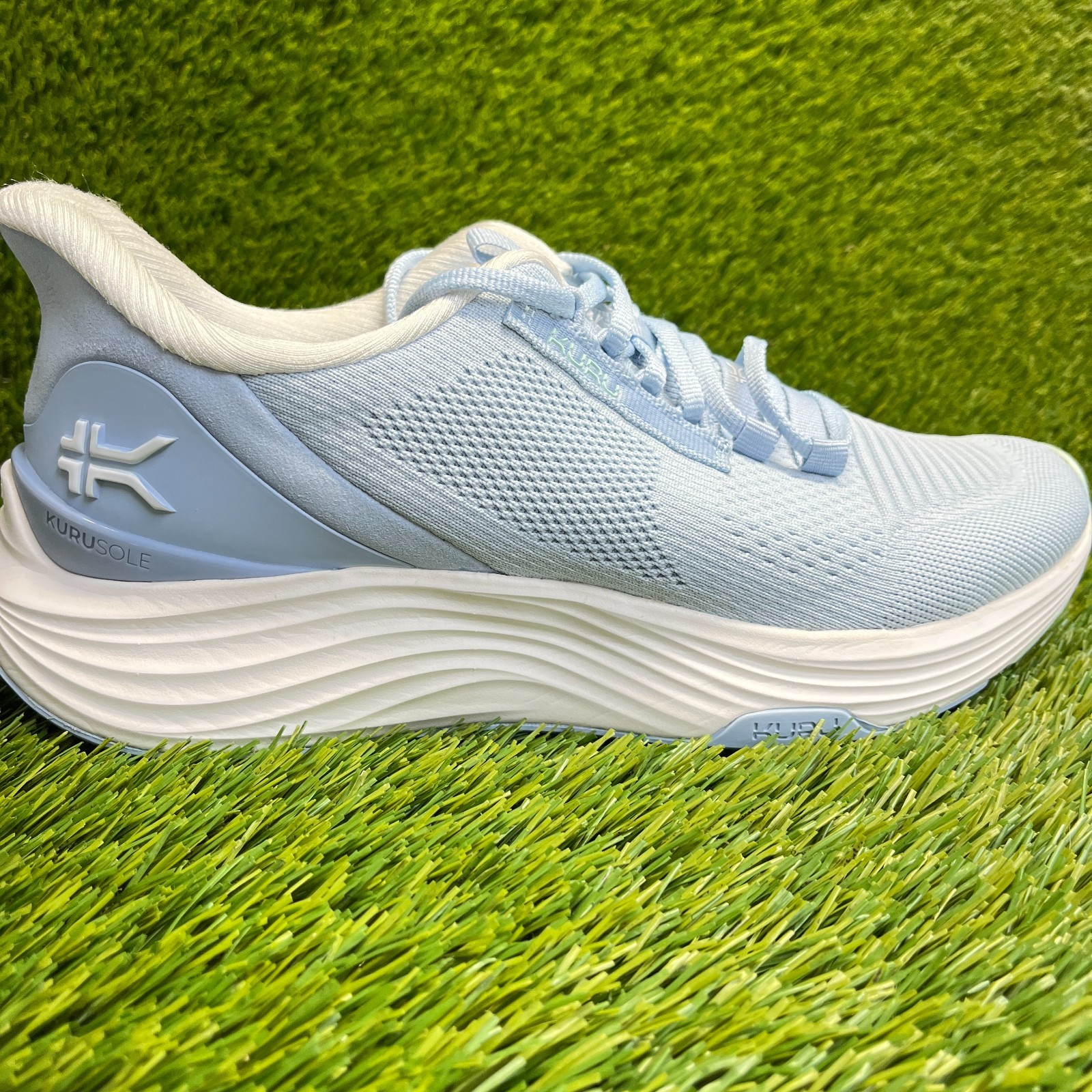 Kuru Atom 2 Womens Size 9.5D Blue White Athletic Running Walking Shoes Sneakers