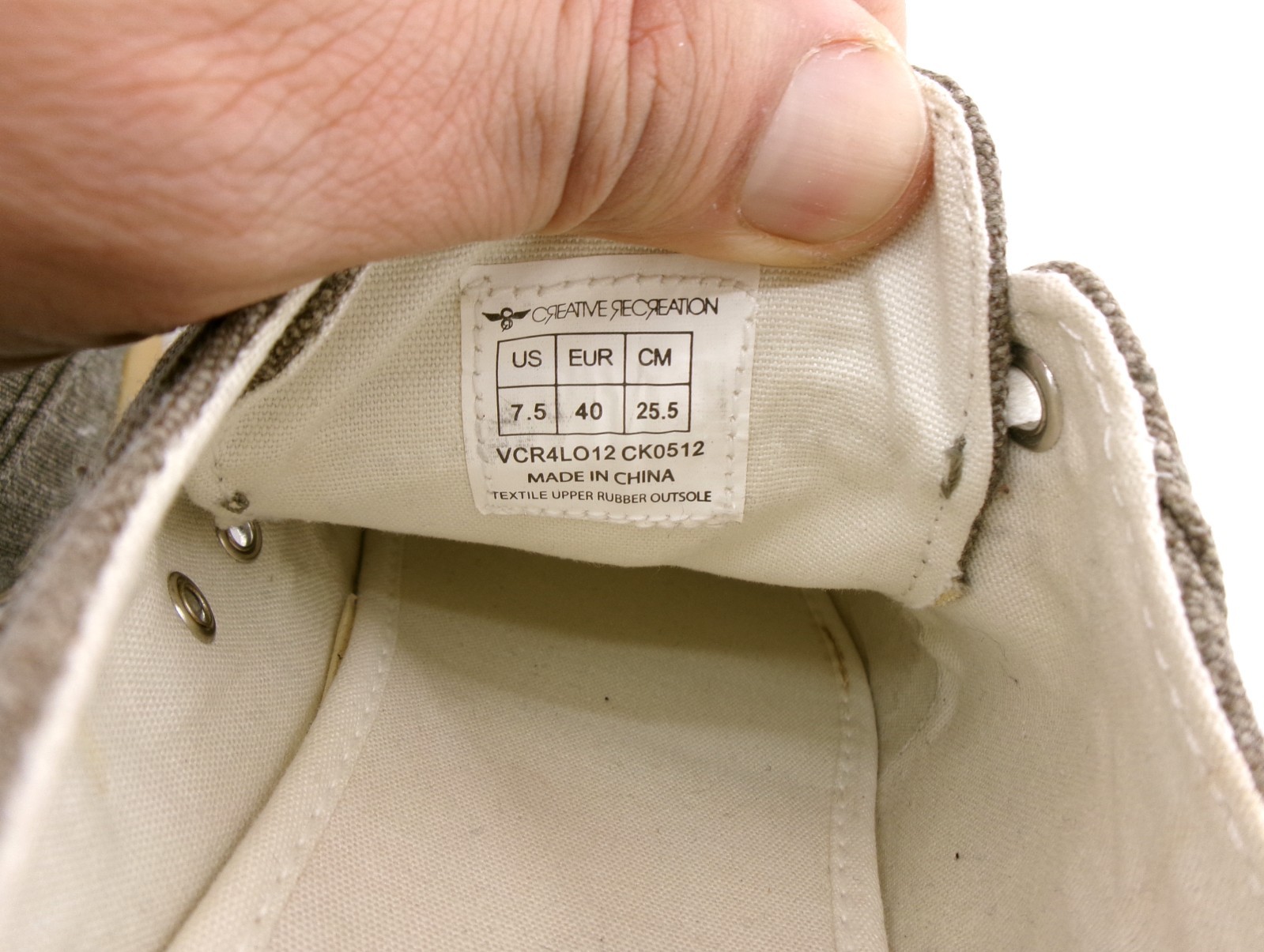 Creative Recreation Shoes Cesario Lo Brown Sneaker Size 7.5