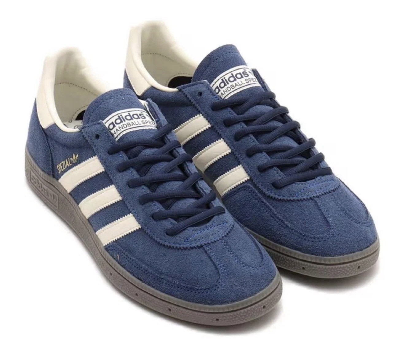 Adidas HandBall Spezial Men’s Sizes 9.5-10.5 Casual Shoe Blue White Gum Trainer