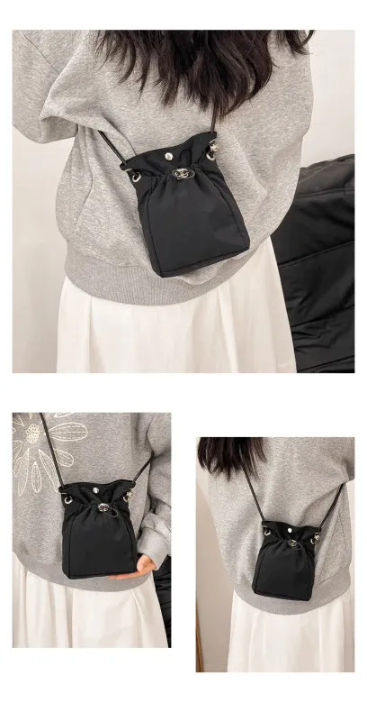 Versatile Crossbody Bag Soft Mini Phone Wallet Multifunctional Square