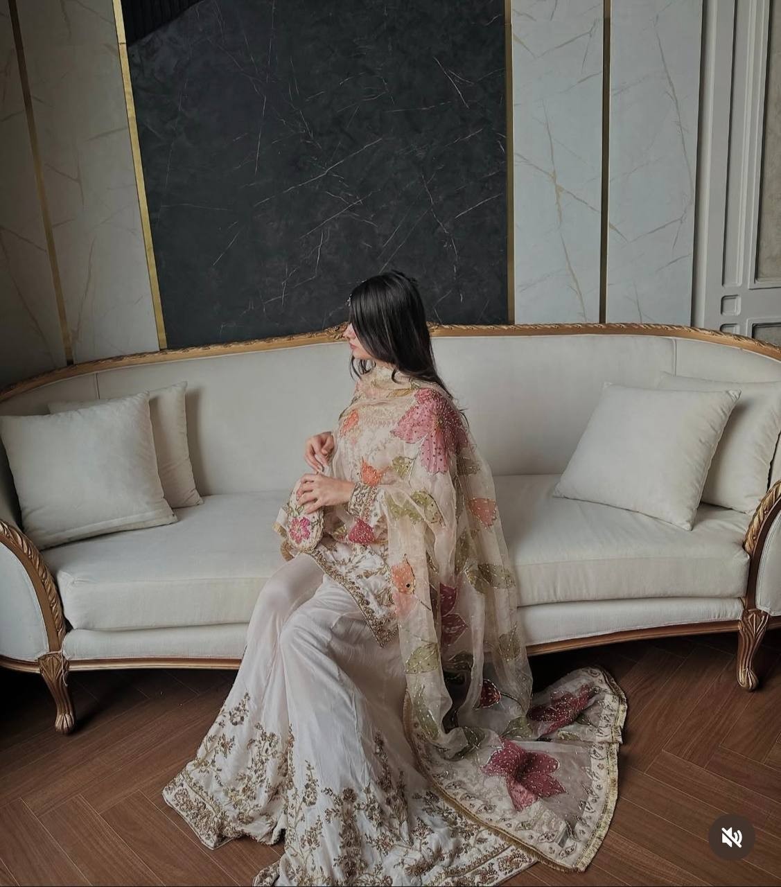 Pakistani Salwar Kameez Ready made Dress 3 Piece Suits Wedding Party Bollywood L