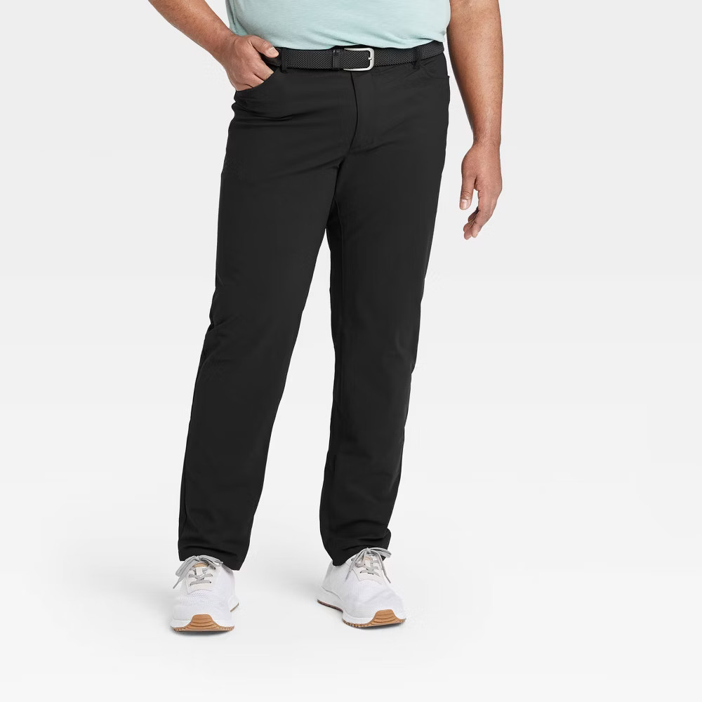 Men Golf Pants – All In Motion Black 30×30