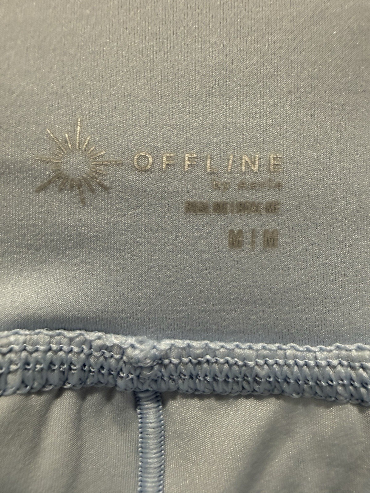 OFFLINE by Aerie Blue Polka Dot Athletic Skort Built-In Shorts M/M