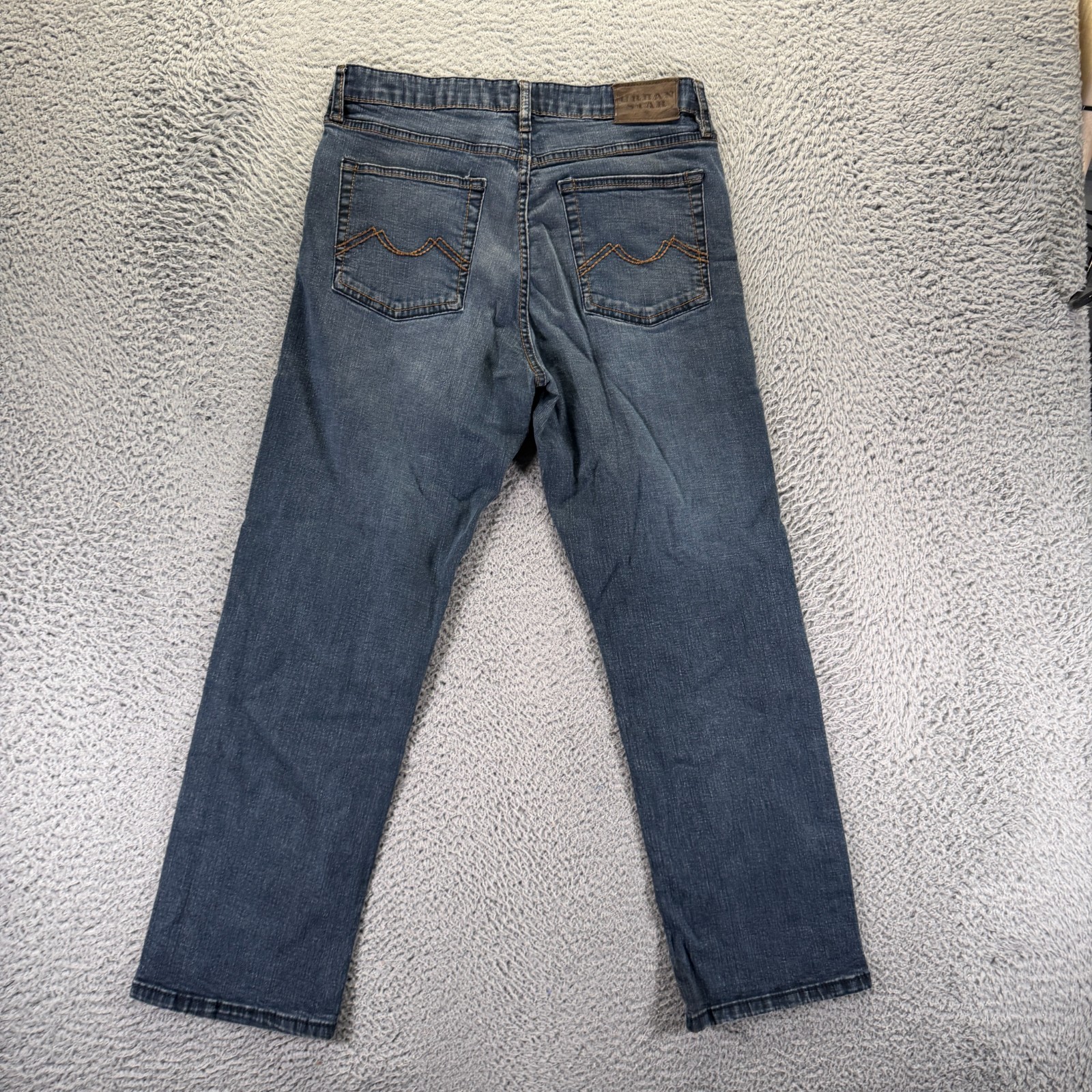 Urban Star Jeans Men 30×29 Blue Cotton Denim Straight Leg Faded Workwear Utility